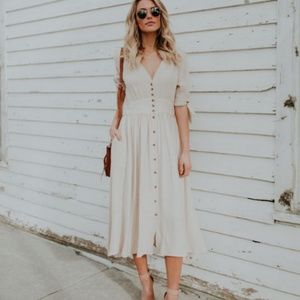 Ellison button down midi dress
